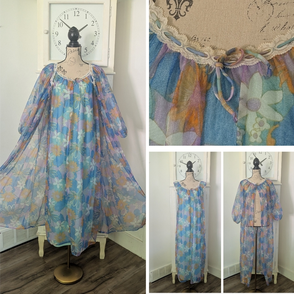 Vintage Mod Peignoir set